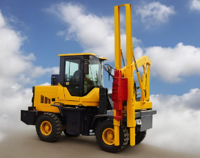 護(hù)欄打樁機(jī)拔樁操作